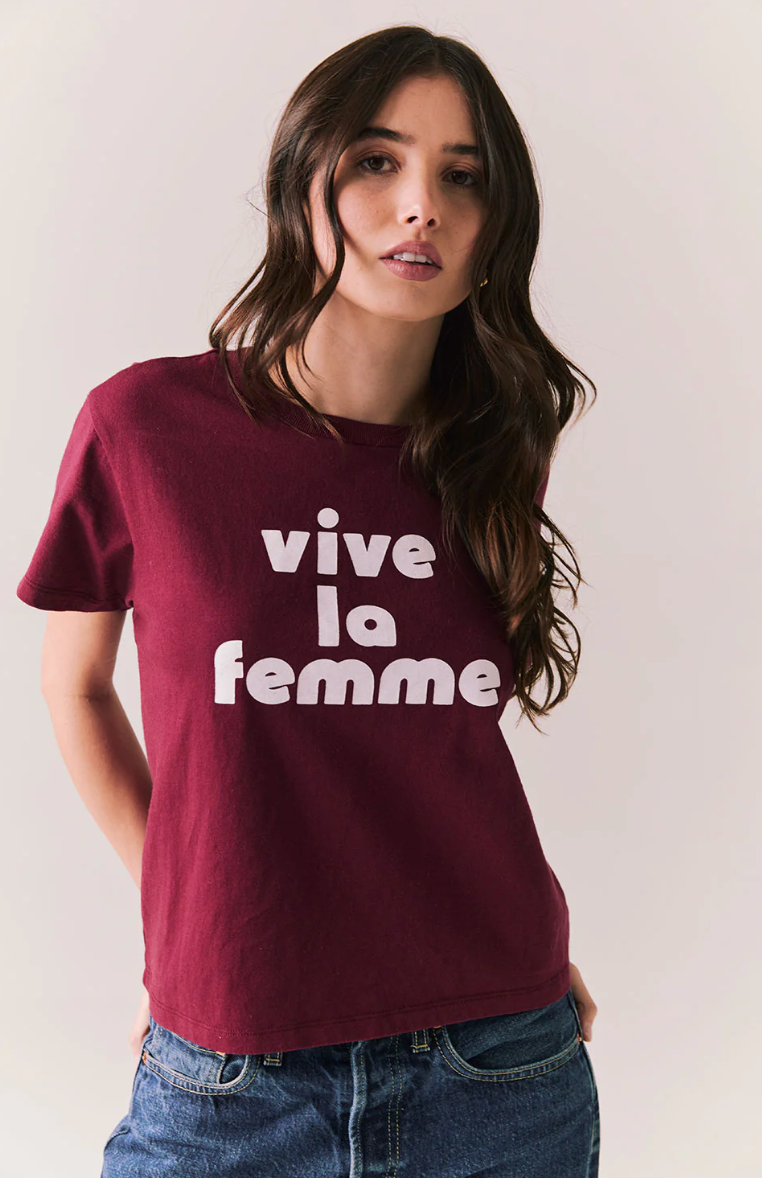 Viva La Femme Tee by Chaser | Cabernet