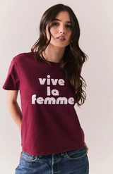 Viva La Femme Tee by Chaser | Cabernet