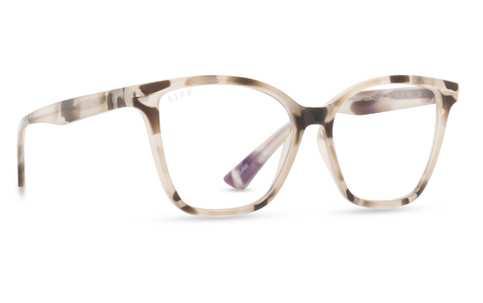 Leah Cream Tortoise Blue Light Readers by DIFF - Zen&Zip
