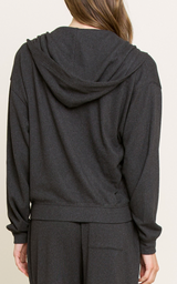 Forever Luxe LS Hoodie by Honeydew | Charcoal