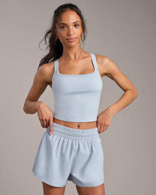 Serene Shelf Bra Tank by Rhone | Blue Dawn