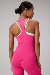 Feather Tech+ Racerback Tank by Fabletics | Pink Crush