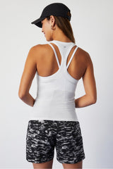 Feather Tech+ Racerback Tank by Fabletics | Classic White