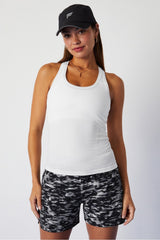 Feather Tech+ Racerback Tank by Fabletics | Classic White