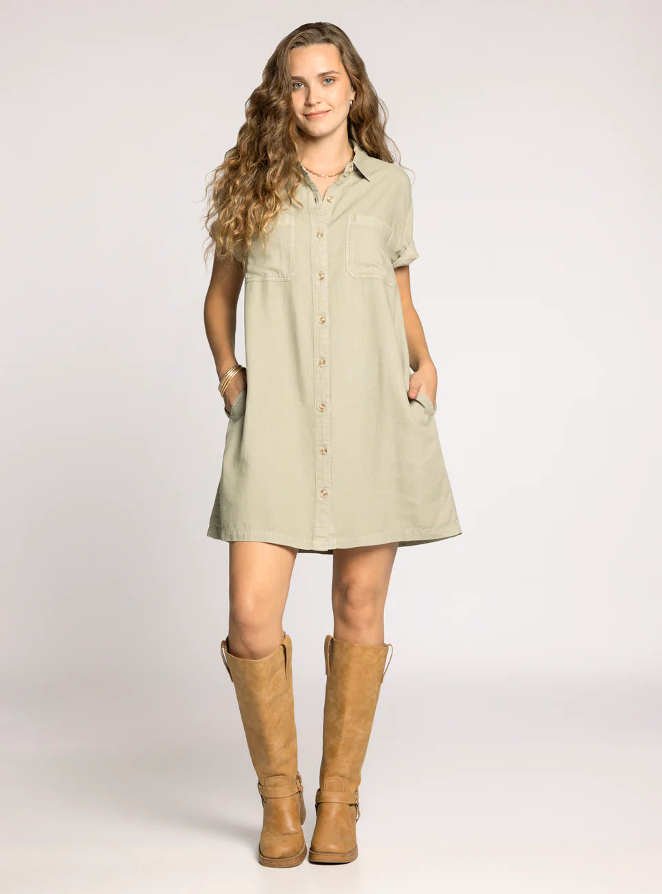 June Dress by Thread & Supply | Olive - Zen&Zip