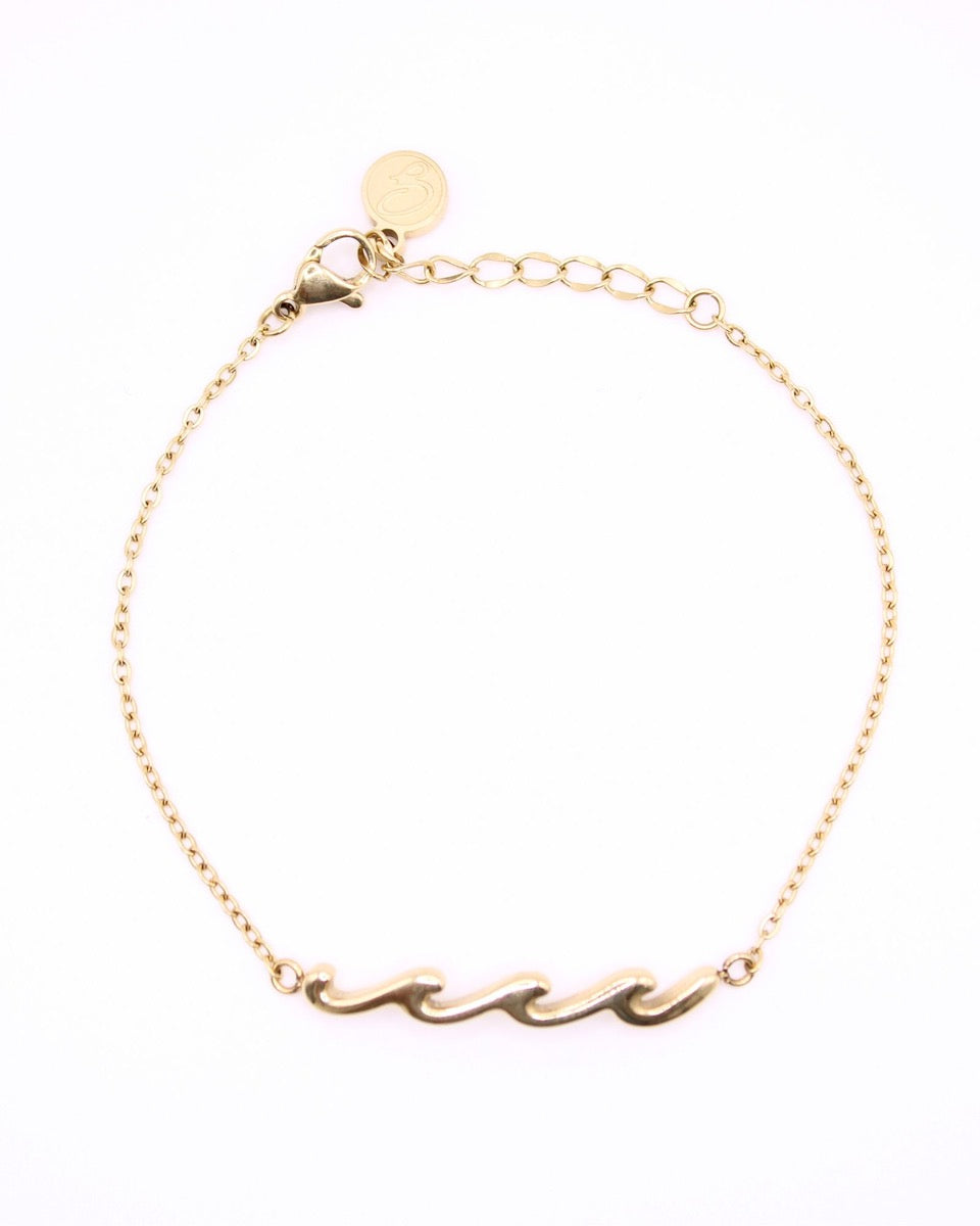 Wave Charm Bracelet Set