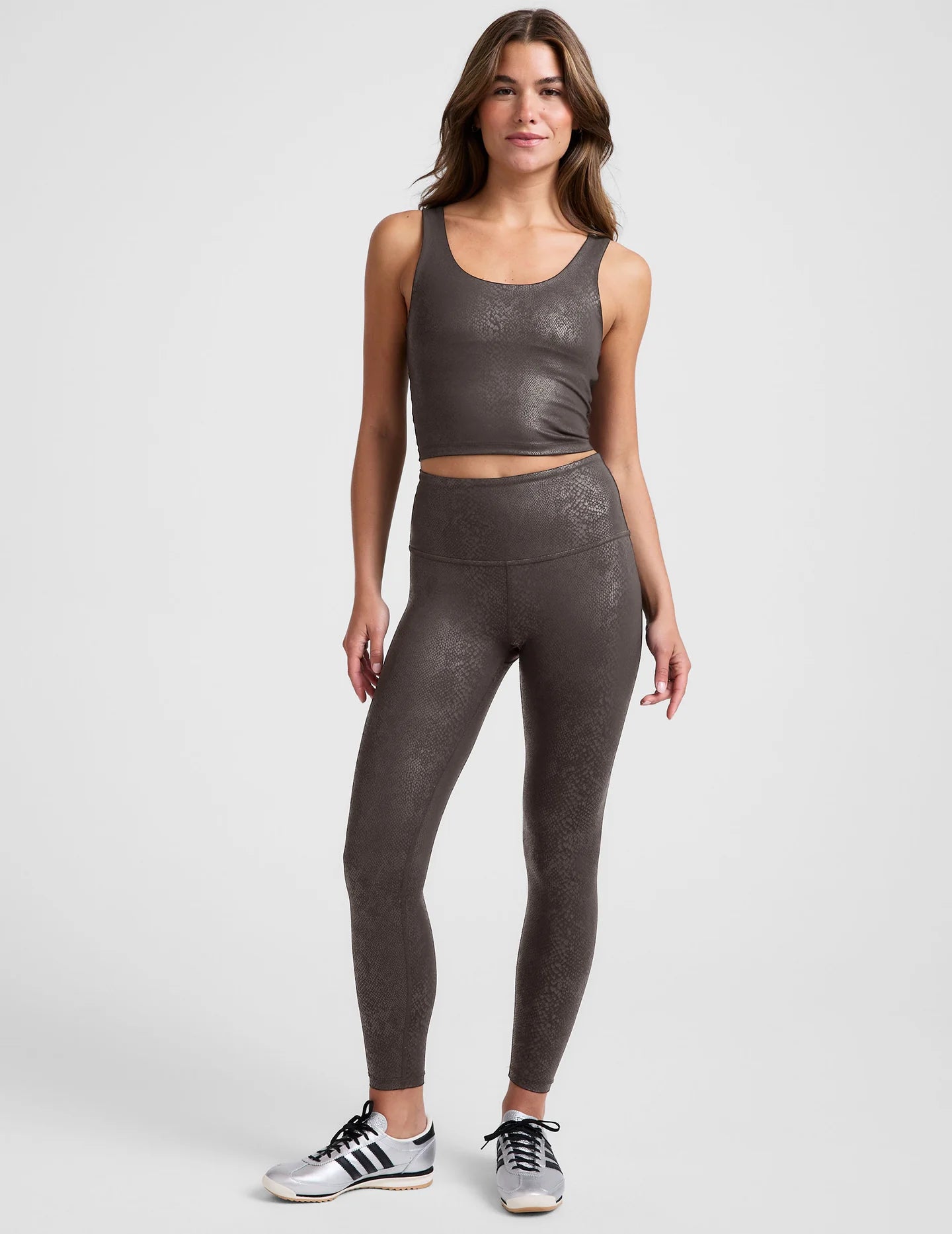 Powershine HW Midi Legging by Beyond Yoga | Viper Espresso