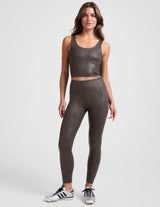 Powershine Sport+Street Cropped Tank by Beyond Yoga | Viper Espresso