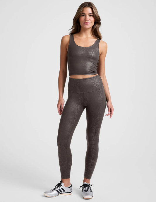Powershine Sport+Street Cropped Tank by Beyond Yoga | Viper Espresso