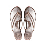 Vivie Stitch Strap Sandal by Solei Sea | Blush Gold