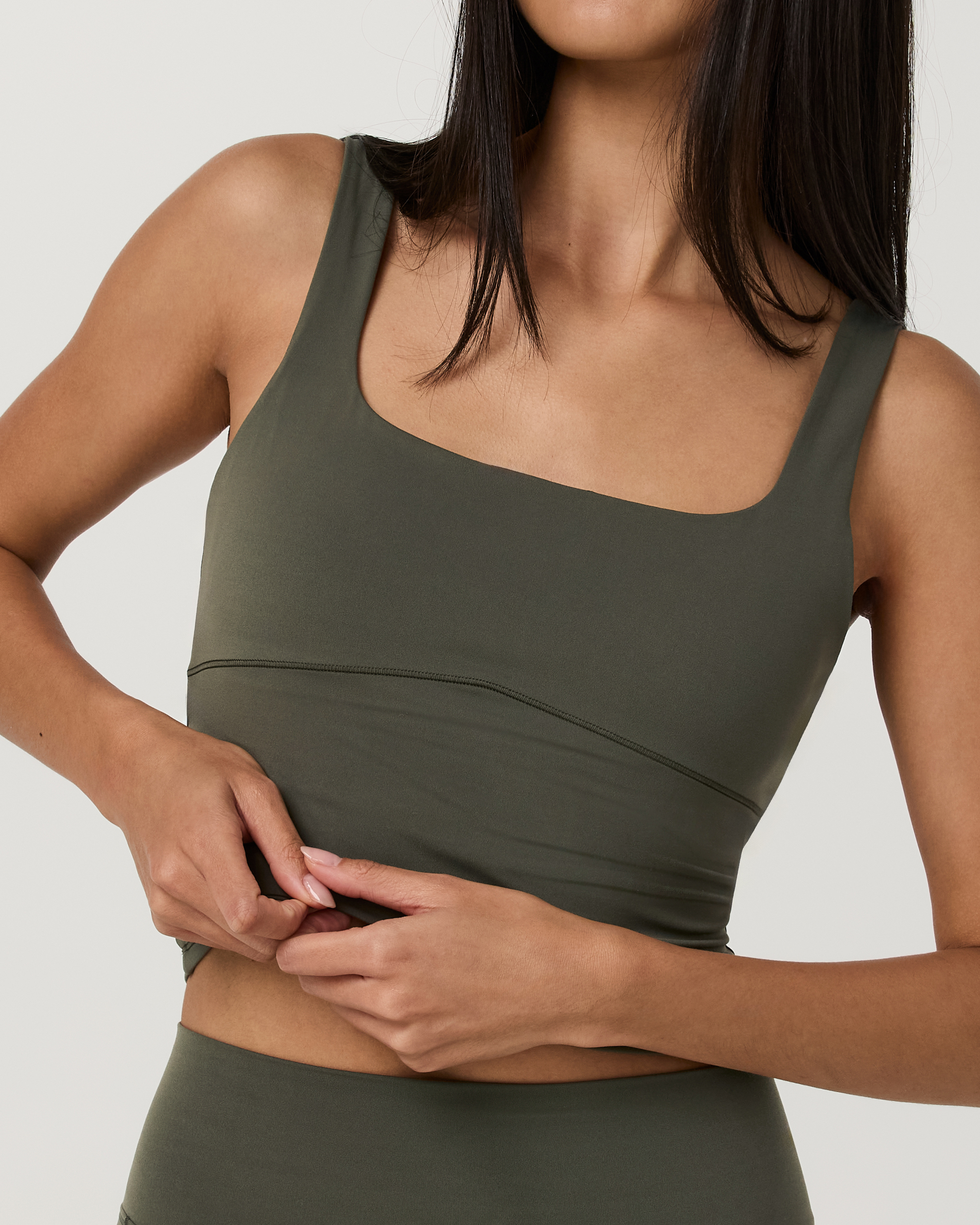 AllTheForm Support Tank in Army, back detail