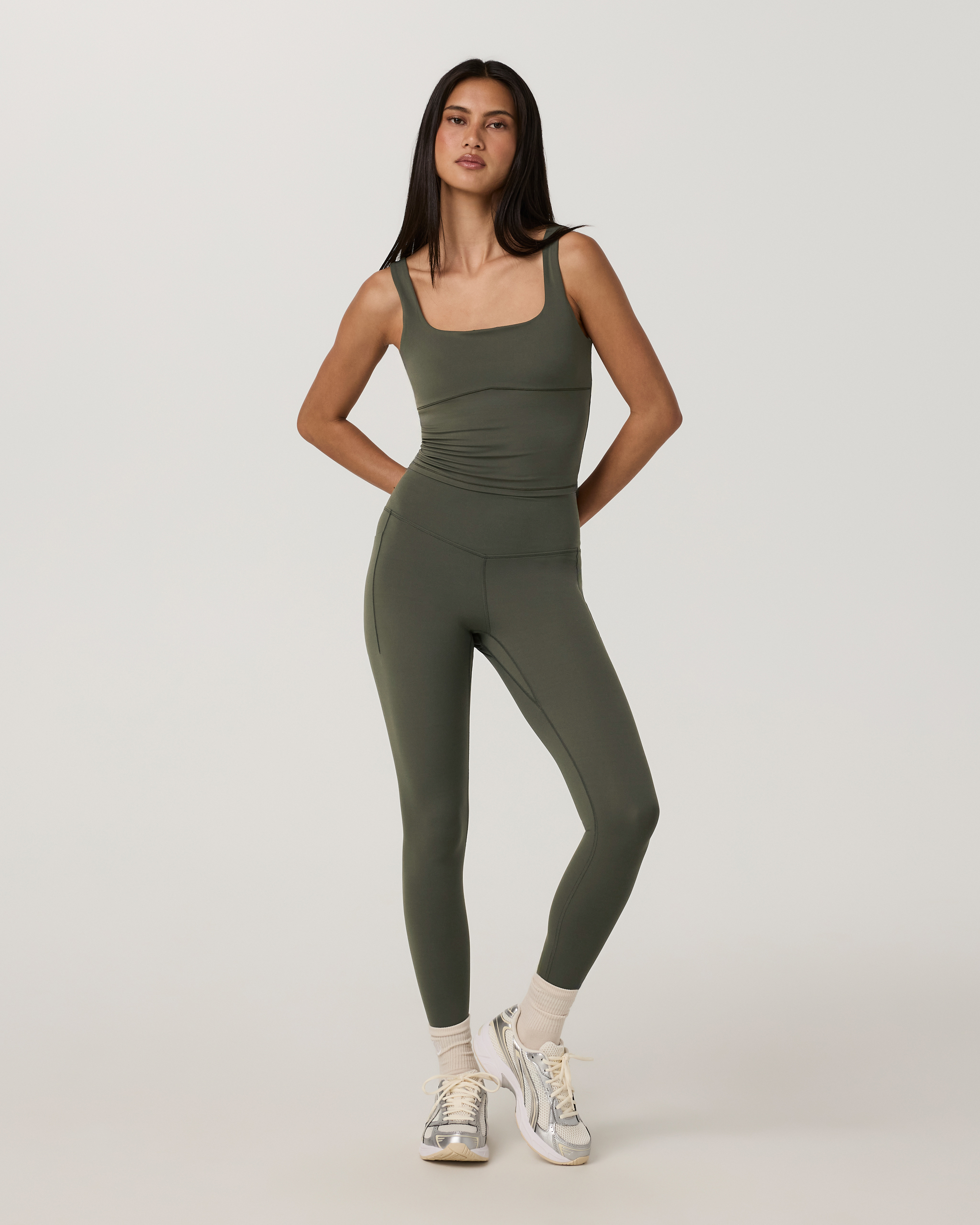 AllTheForm Support Tank in Army, full look 2