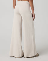 Halo Easy Wideleg Pant in Ecru Heather, back