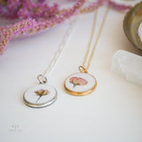 Valentine Round Rose Necklace