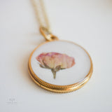 Valentine Round Rose Necklace