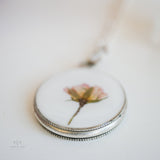 Valentine Round Rose Necklace