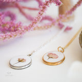 Valentine Round Rose Necklace