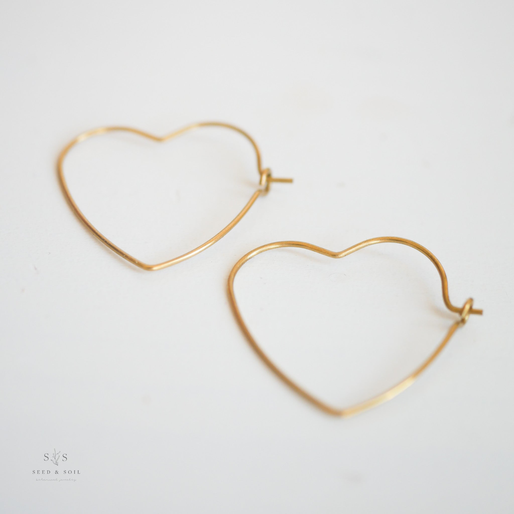Valentine Gold Heart Earrings