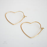 Valentine Gold Heart Earrings