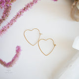 Valentine Gold Heart Earrings