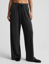 Luxe Sandwash Double Knit Wide Leg Pant by Beyond Yoga | Dark Charcoal