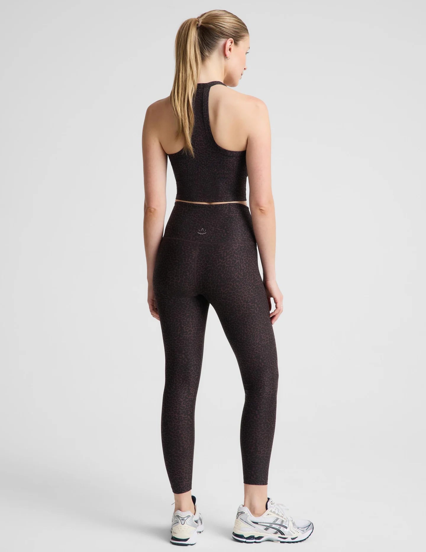 Softmark Caught in the Midi HW Legging by Beyond Yoga | Cocoa Plum Leopard Multi