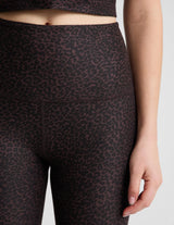 Softmark Caught in the Midi HW Legging by Beyond Yoga | Cocoa Plum Leopard Multi