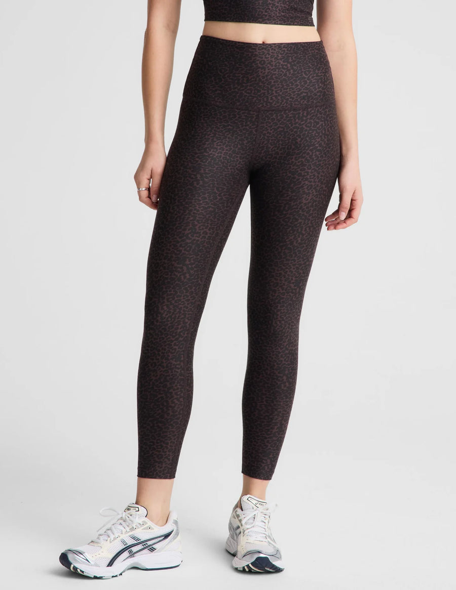 Softmark Caught in the Midi HW Legging by Beyond Yoga | Cocoa Plum Leopard Multi