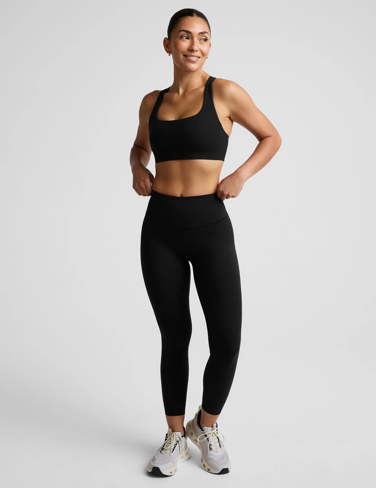 glowzone HW Midi Legging by Beyond Yoga | Pitch Black