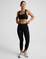 glowzone HW Midi Legging by Beyond Yoga | Pitch Black
