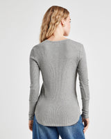 Thermal Forever Henley Heather Fog