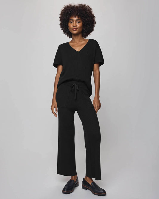 Georgie VNeck Sweater by Splendid | Black