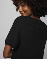 Georgie VNeck Sweater by Splendid | Black