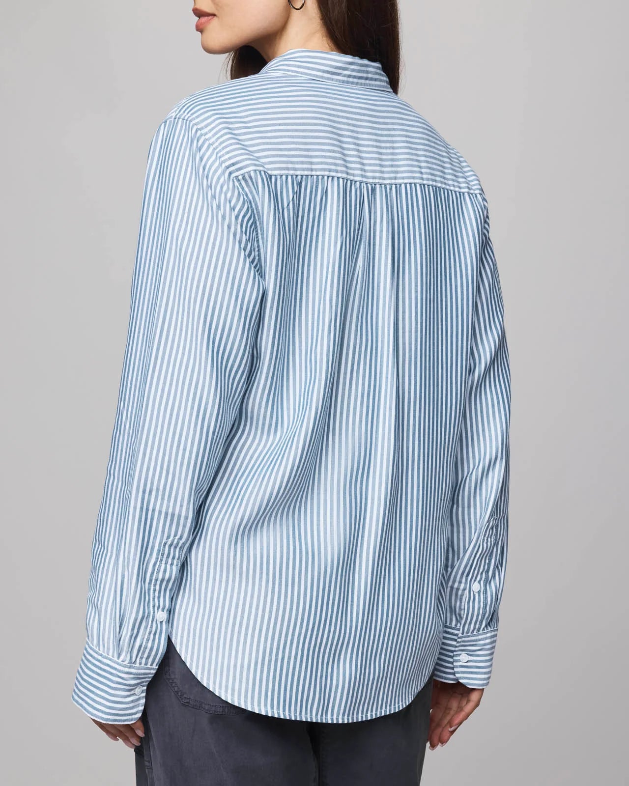 Kenna Stripe Button Down by Splendid | Ice Navy/White