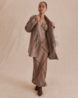 Sandra Fringe Jacket by Splendid | Taupe Grey