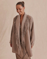 Sandra Fringe Jacket by Splendid | Taupe Grey