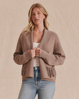 Willow Fringe Sweater by Splendid | Taupe Grey