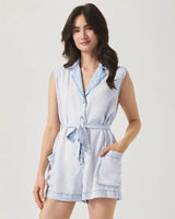 Alessi Romper by Splendid | Bleached Indigo - Front