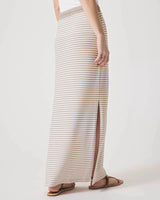 Brooke Skirt by Splendid | Fawn Stripe - Back