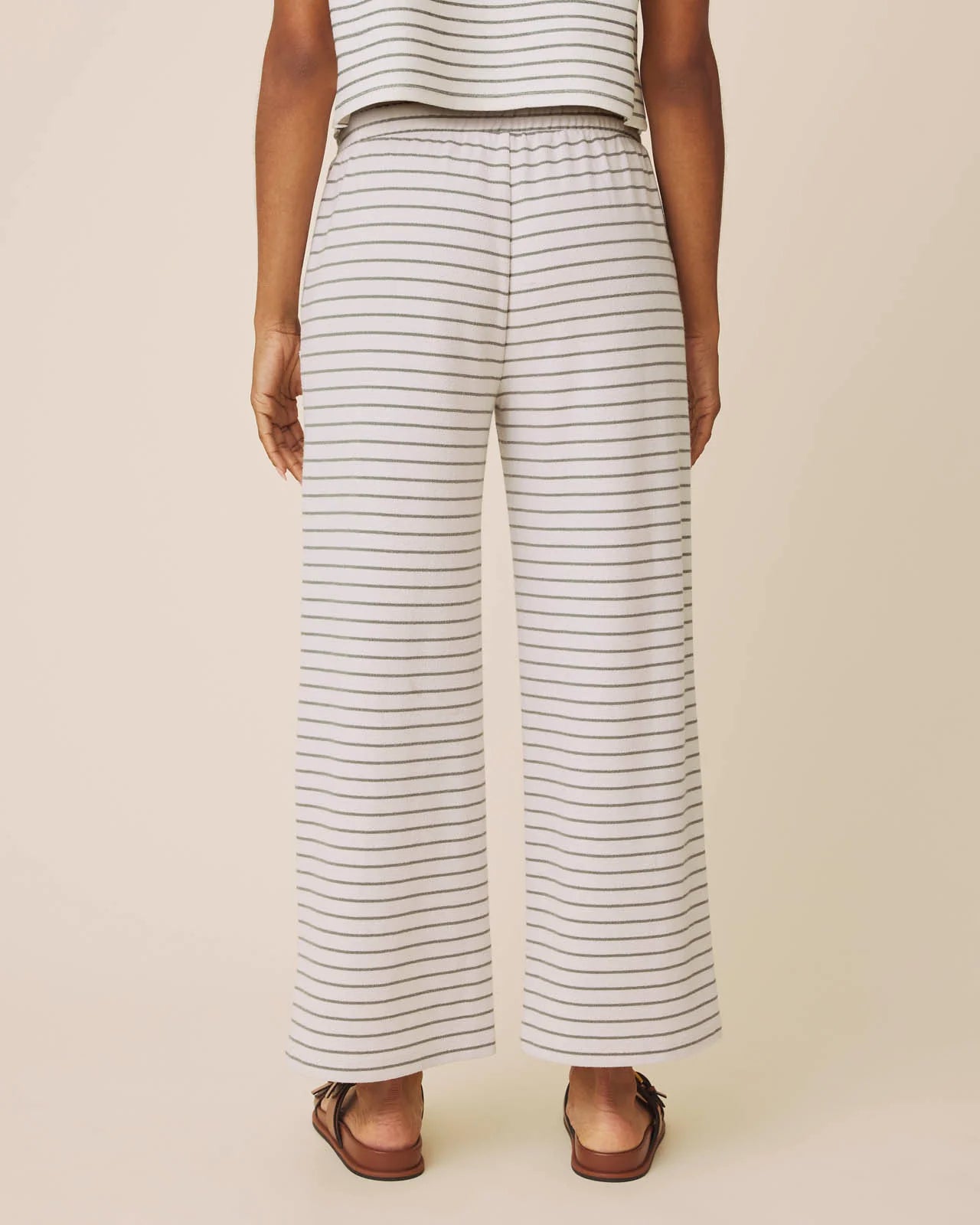 Kennedy Stripe Pant by Splendid | Pale Oak/Eucalyptus