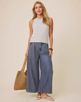 Kennedy Stripe Tank by Splendid | Pale Oak/Eucalyptus