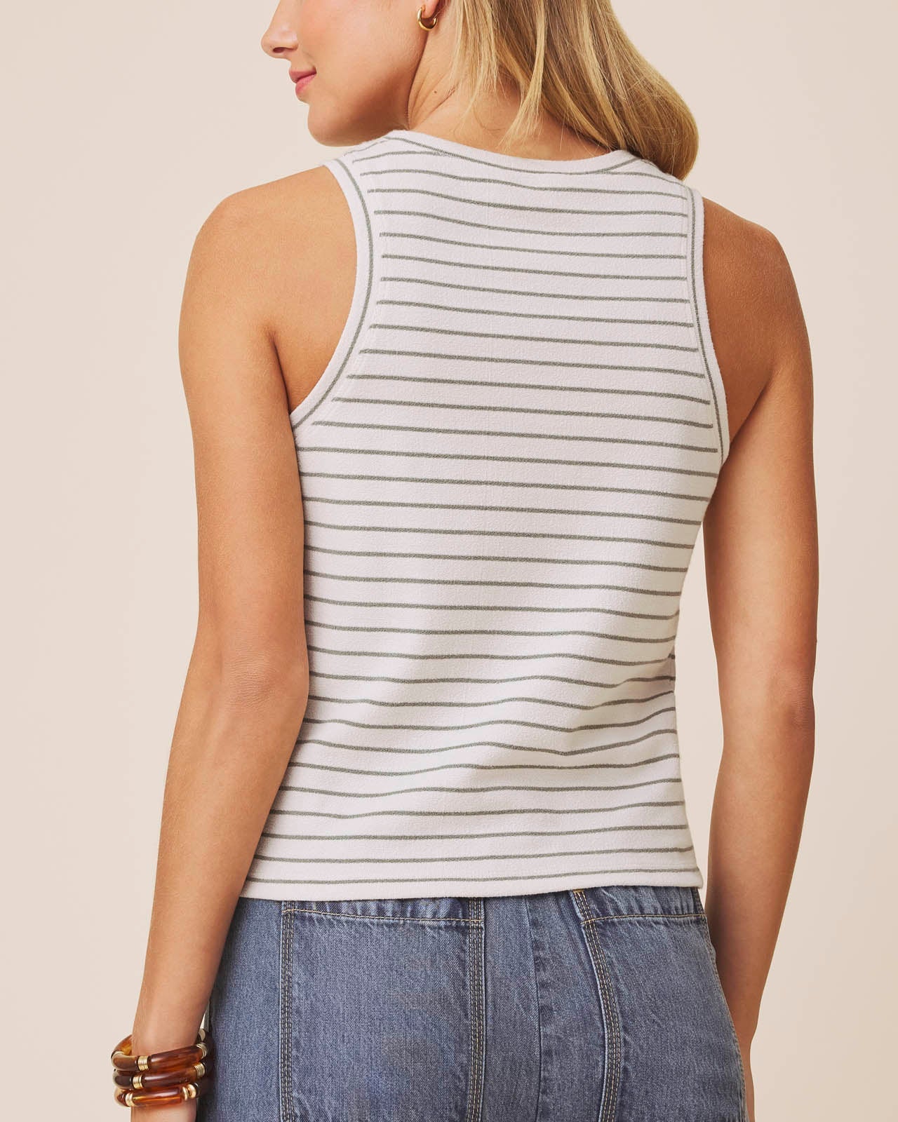 Kennedy Stripe Tank by Splendid | Pale Oak/Eucalyptus