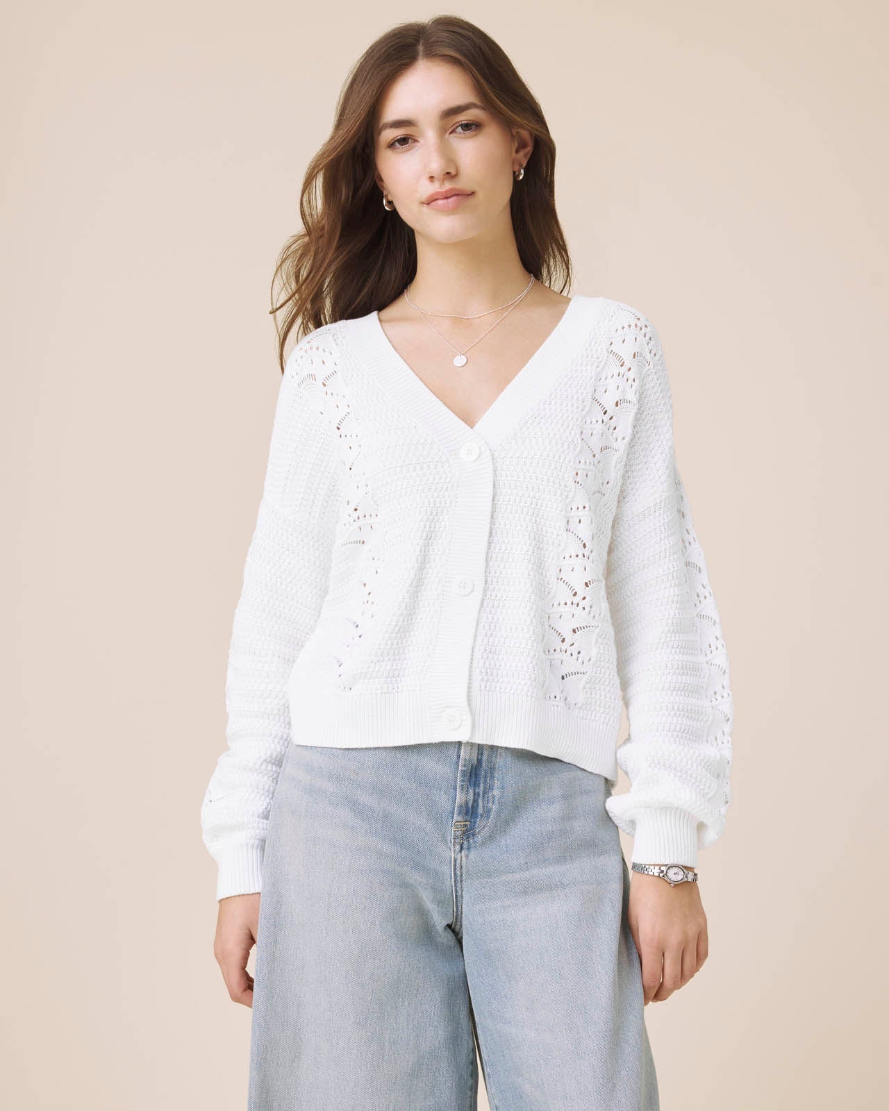 Bridget Cardigan by Splendid | White