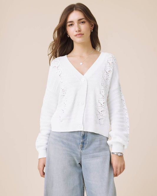 Bridget Cardigan by Splendid | White