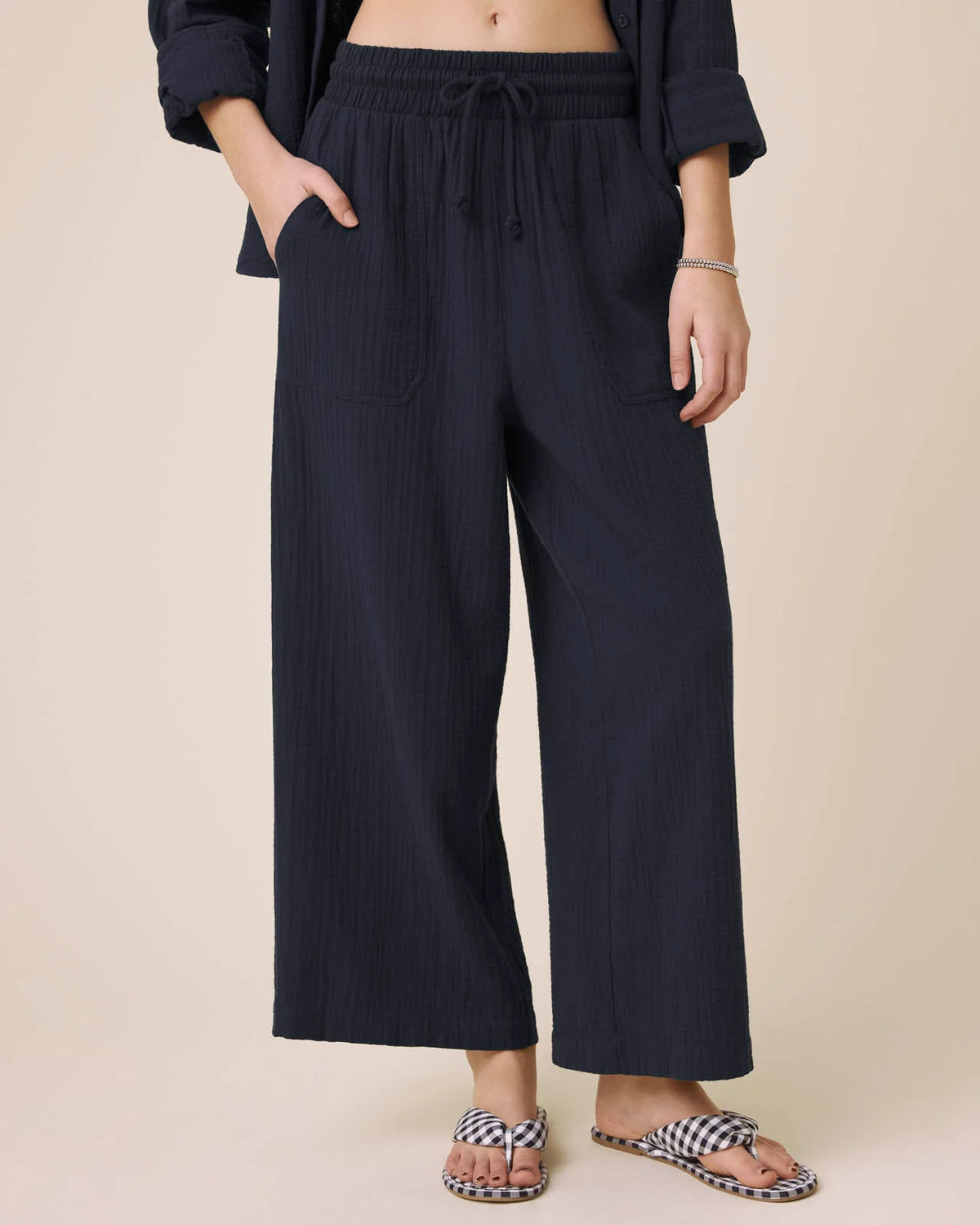Ava Gauze Pant by Splendid | Navy