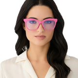 Willa Peony Pink + Blue Light Reader by DIFF | 2.0 Power