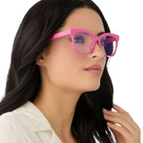 Willa Peony Pink + Blue Light Reader by DIFF | 2.0 Power