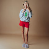 Wrigley Fur Slipper in Dusk, full look