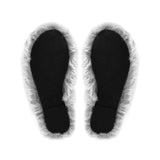 Wrigley Fur Slipper in Dusk, non-slip rubber outsoles