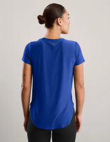 Featherweight on the Down Low Tee by Beyond Yoga | Ultra Blue Heather